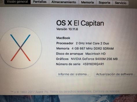 MacBook 5,2 Blanco