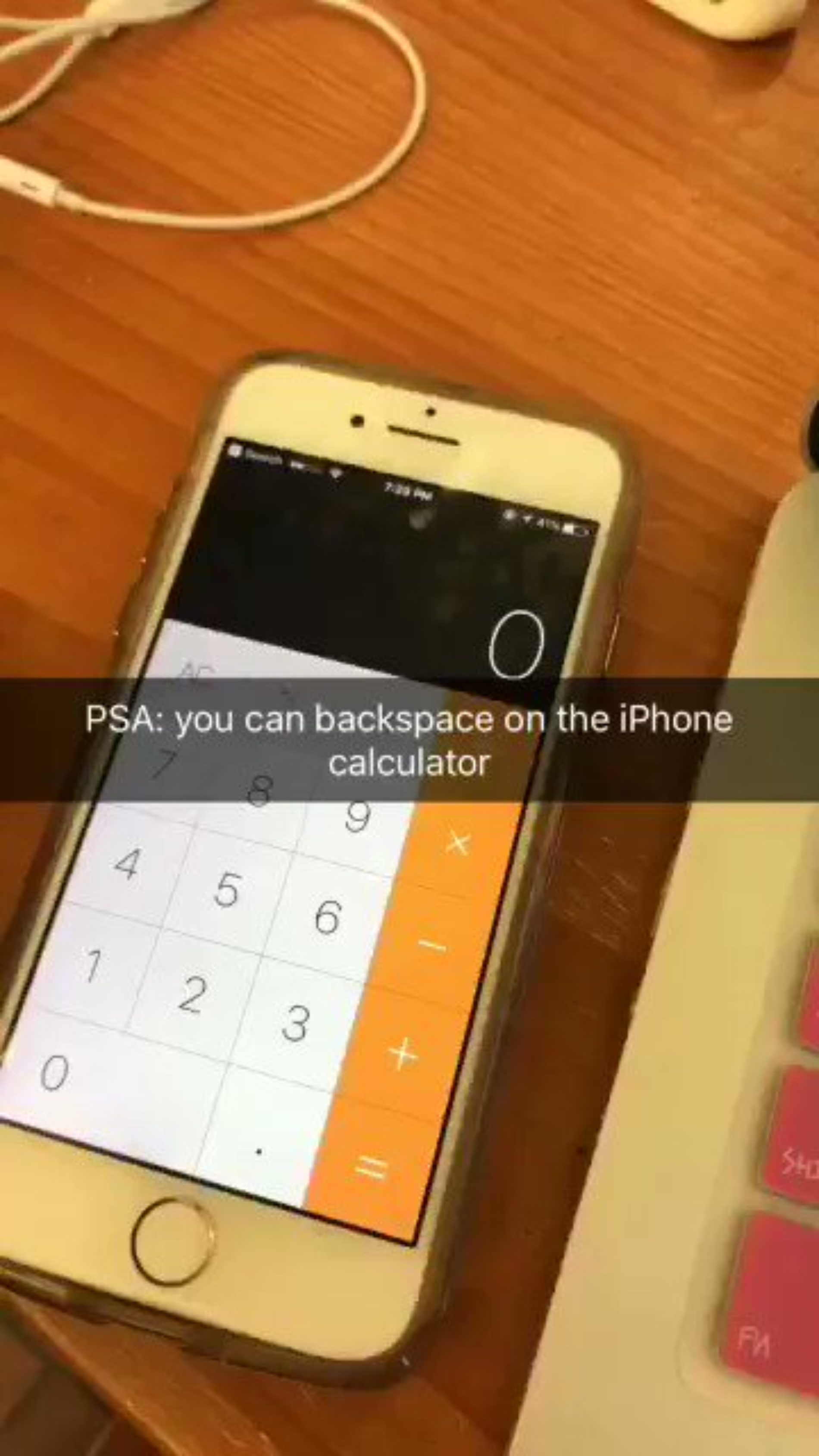 El famoso truco de la calculadora del iPhone