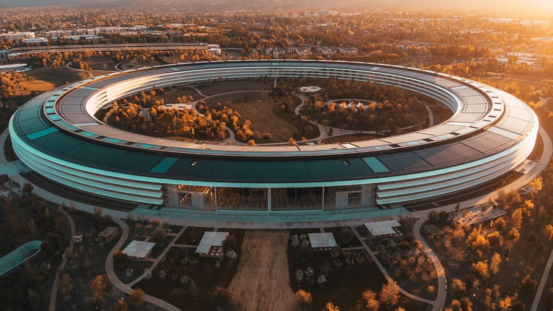 Así está la sede del evento de Apple a vista de Dron