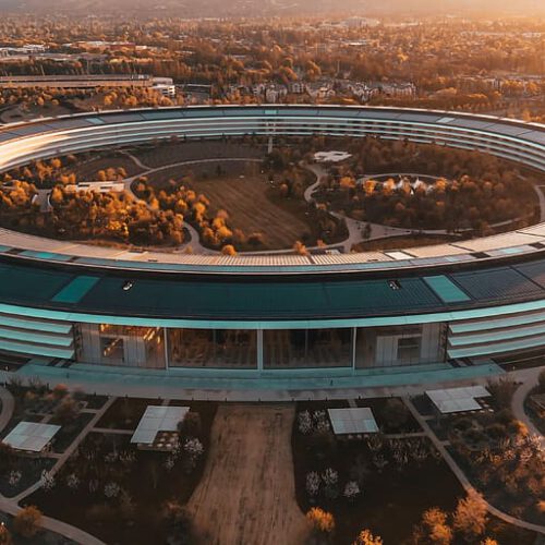 Así está la sede del evento de Apple a vista de Dron