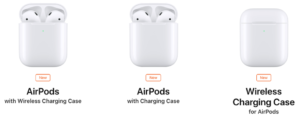 Airpods con carga inalámbrica