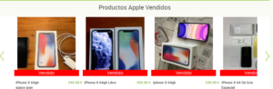 Manzanas Usadas productos vendidos