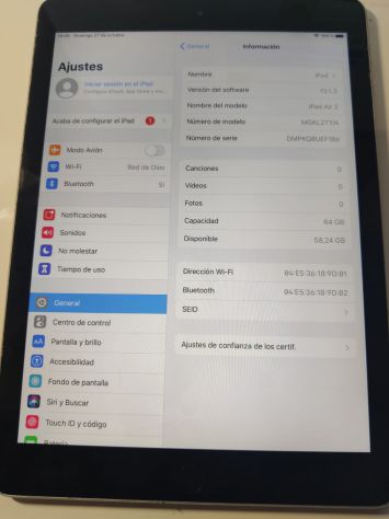 iPad 4ª Generacion 64GB Negro En perfecto estado
