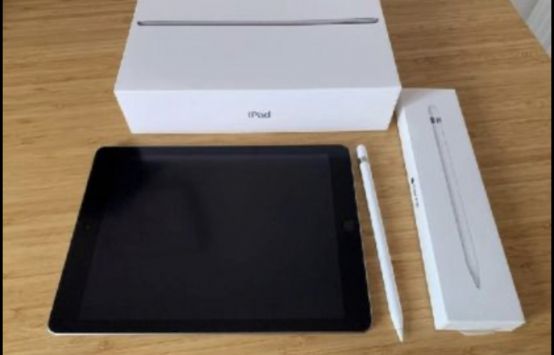 Ipad 6ta Generación con apple pencil y funda cuero