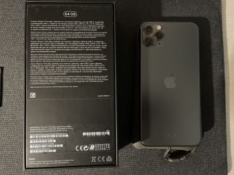 Iphone 11pro MAX 64 gb gris espacial